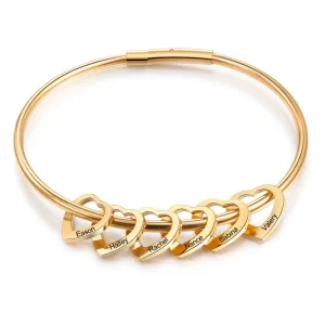 Personalized 6 Names Bracelets For Women