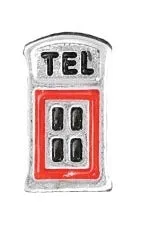 Phone Booth Floating Charm