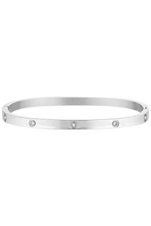 Porter Jewellery Dylan Bangle - Silver / Celestial