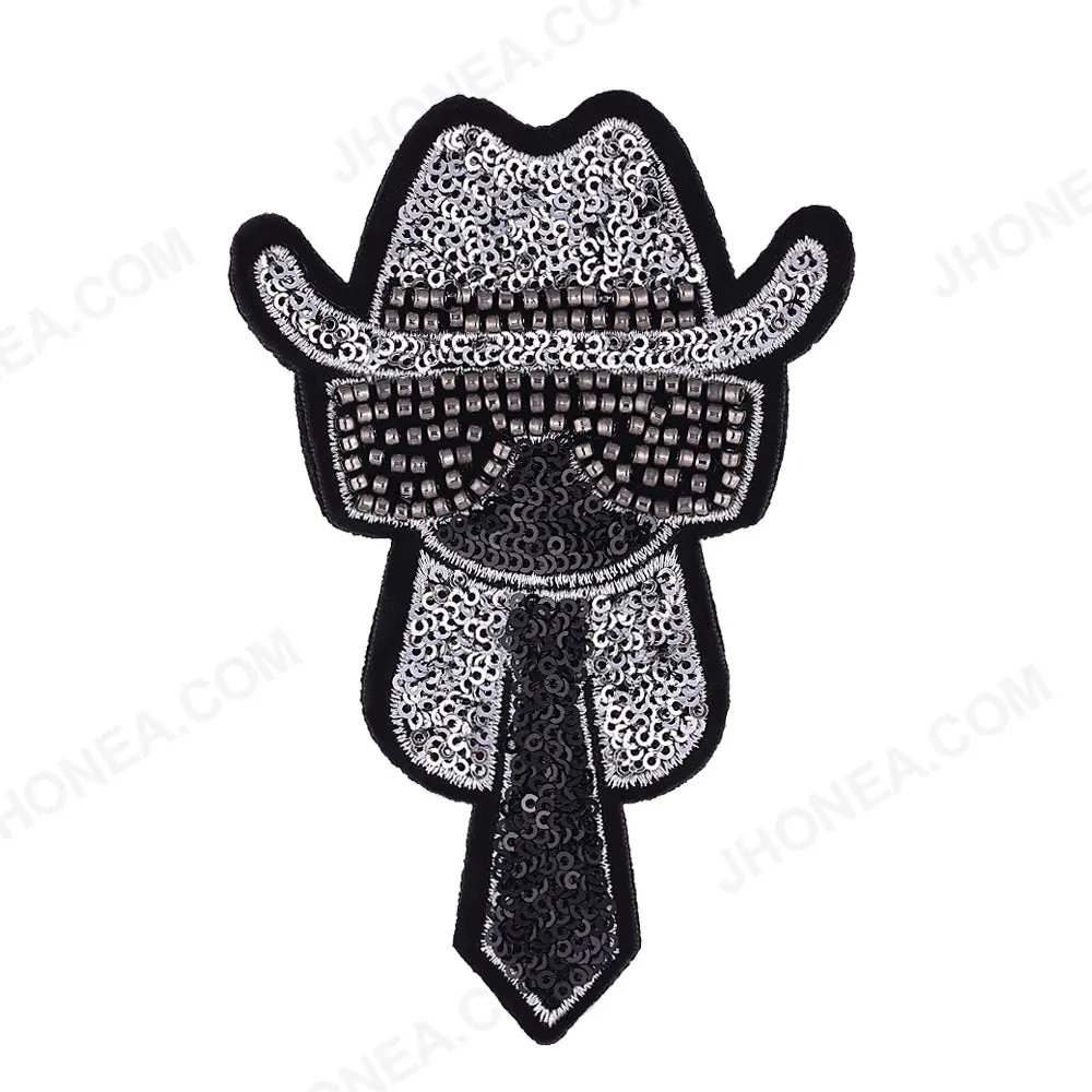 Premium Shiny Shimmery Glamorous Sequins Beaded Patch