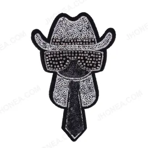 Premium Shiny Shimmery Glamorous Sequins Beaded Patch