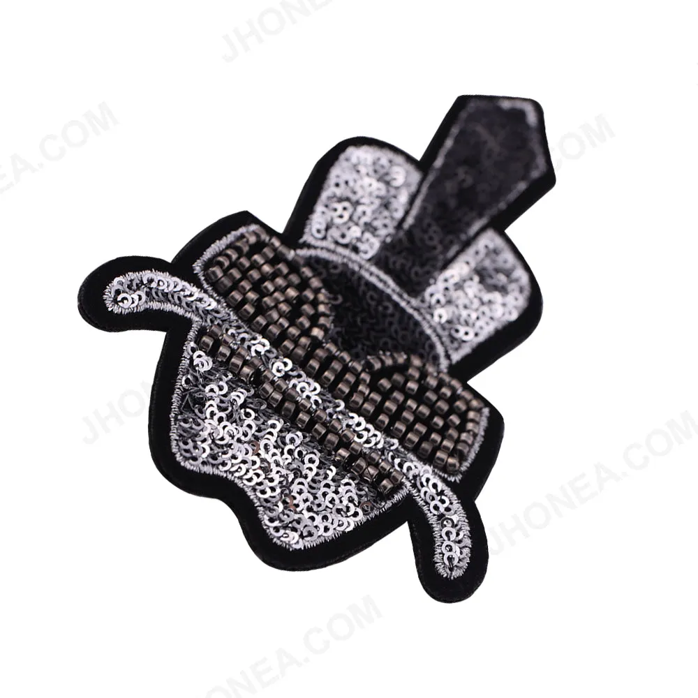 Premium Shiny Shimmery Glamorous Sequins Beaded Patch