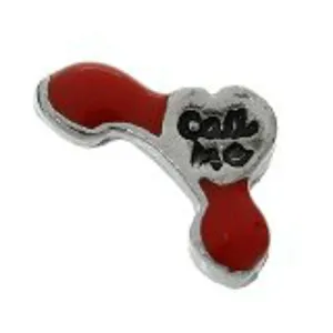 "Call Me" Phone Floating Charms For Glass Living Memory Lockets