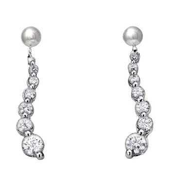 "JOURNEY" DIAMOND DANGLE EARRINGS