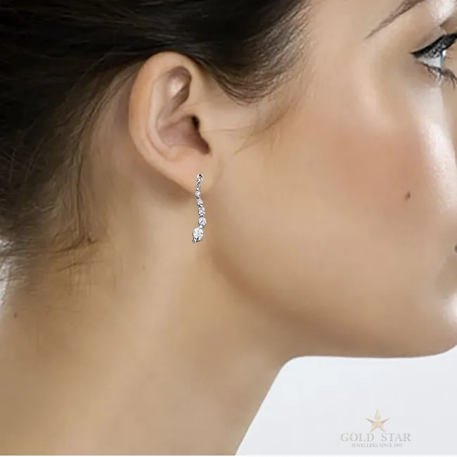 "JOURNEY" DIAMOND DANGLE EARRINGS