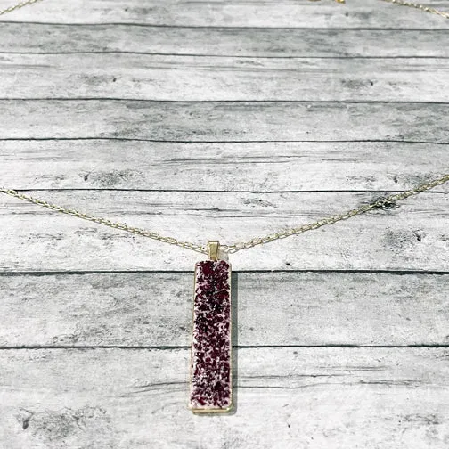 Remembrance Pendant Necklace Using Flower Petals