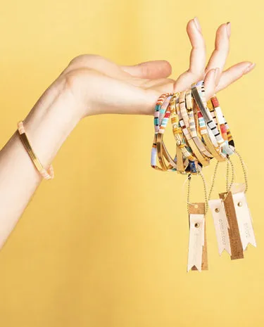 Scout Curated Wears - Good Karma Miyuki Bracelet - Sparkle & Shine - Raven/Silver