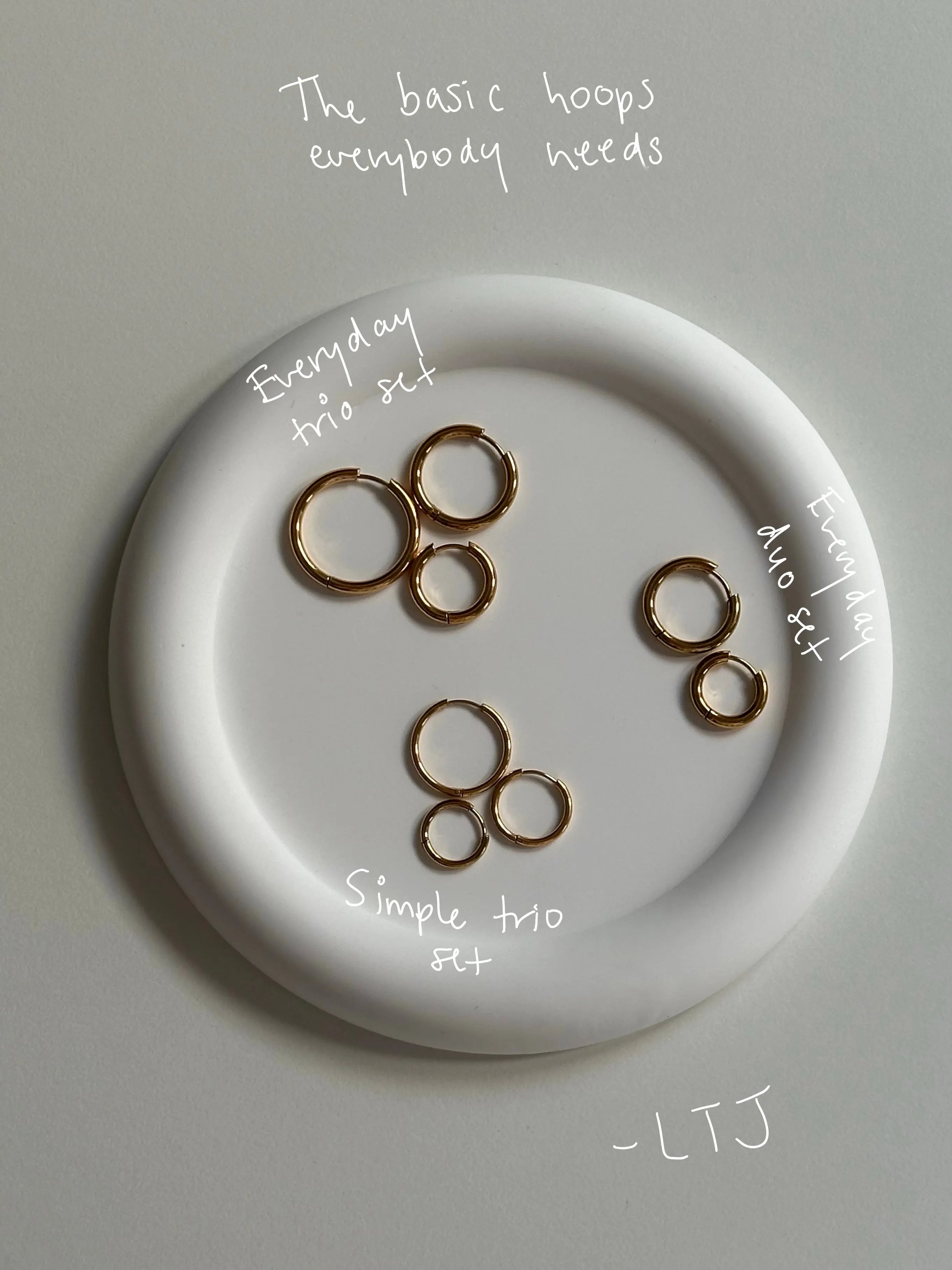 Set everyday trio (3 pairs)