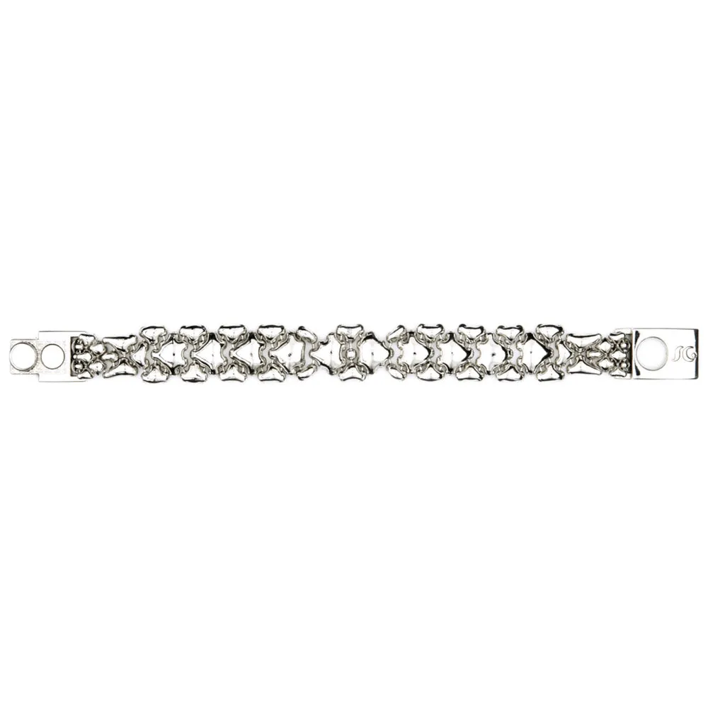 SG Liquid Metal B95-N Chrome Finish Bracelet by Sergio Gutierrez