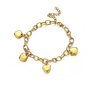 Shop Personalized Heart Ring Chain Bracelets