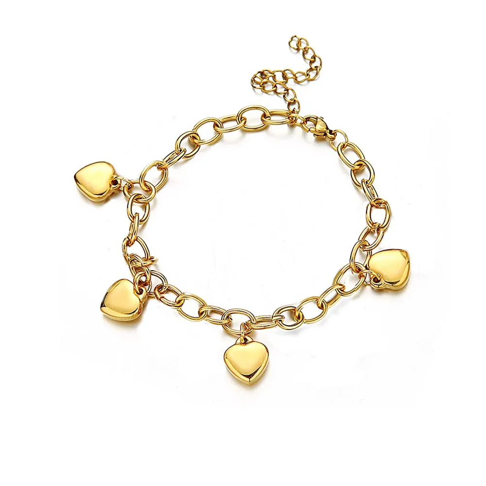 Shop Personalized Heart Ring Chain Bracelets