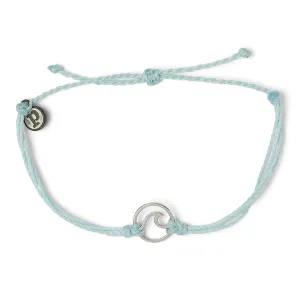 Silver Wave Charm Bracelet