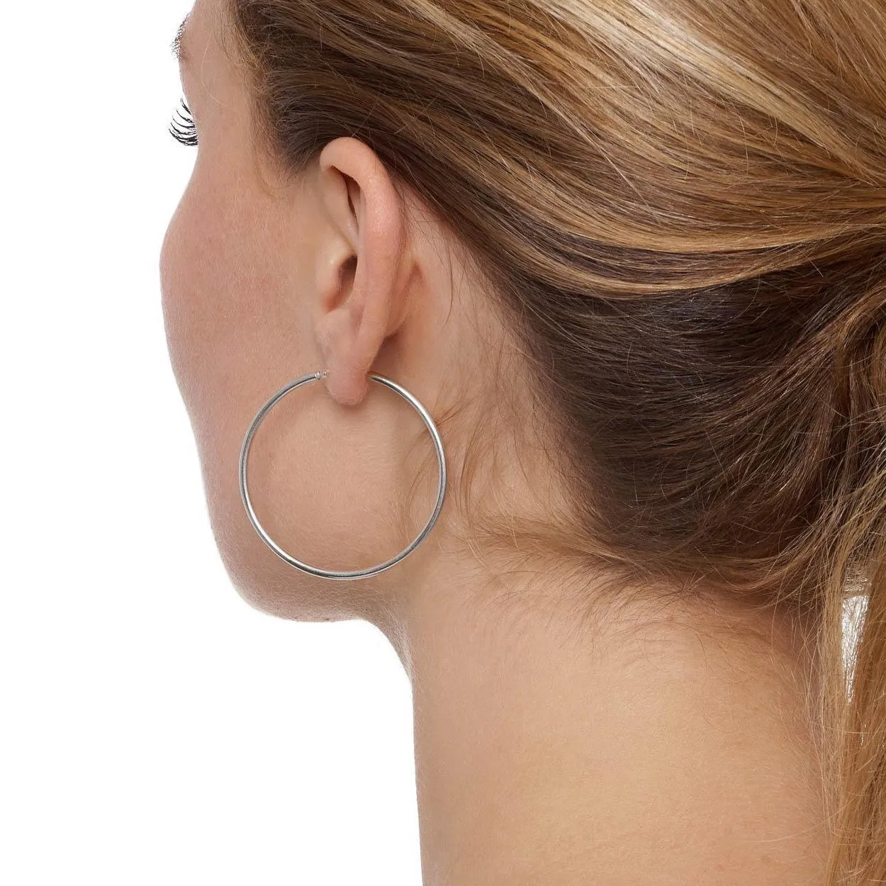 Skinny Everyday ‘Chica Latina’ Hoop Earrings - Medium - Gold