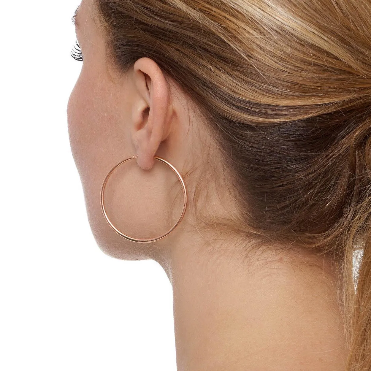 Skinny Everyday ‘Chica Latina’ Hoop Earrings - Medium - Gold