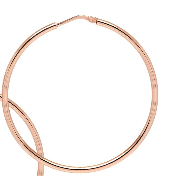 Skinny Everyday ‘Chica Latina’ Hoop Earrings - Medium - Gold