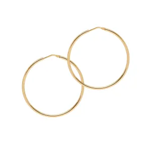 Skinny Everyday ‘Chica Latina’ Hoop Earrings - Medium - Gold