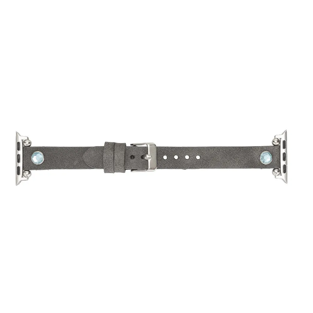 Slim Beady Leather Band for Apple Watch