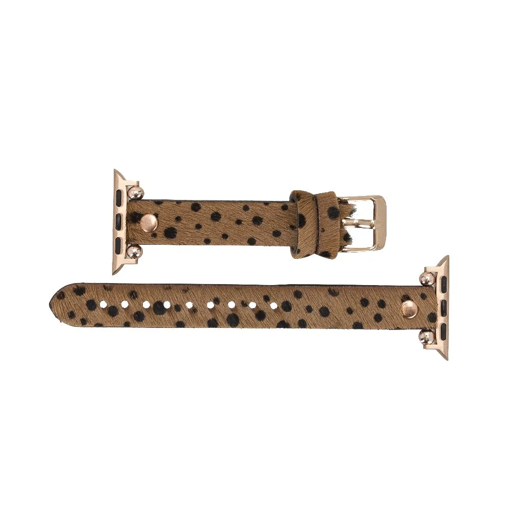 Slim Beady Leather Band for Apple Watch