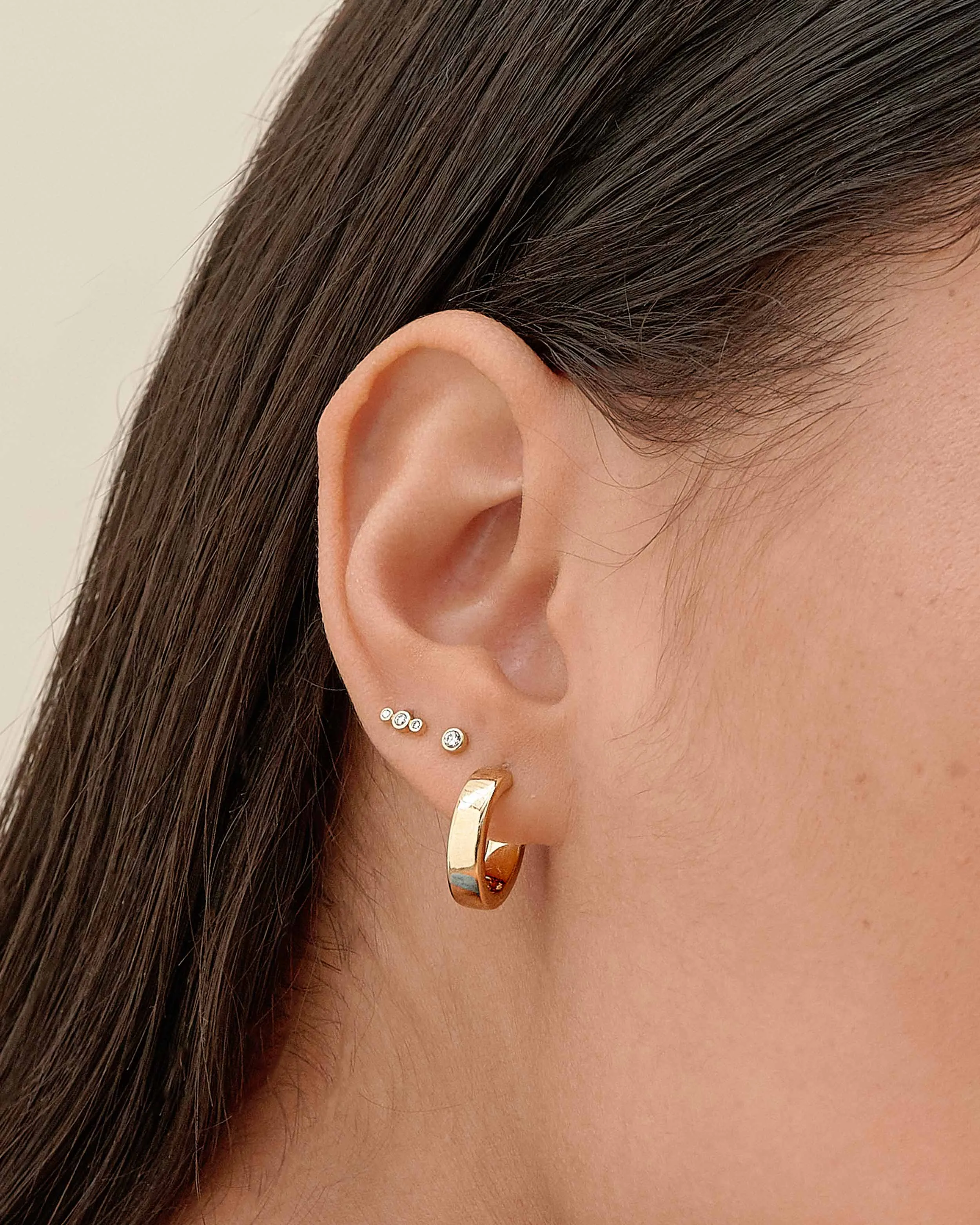 Small Everyday Hoops - Gold