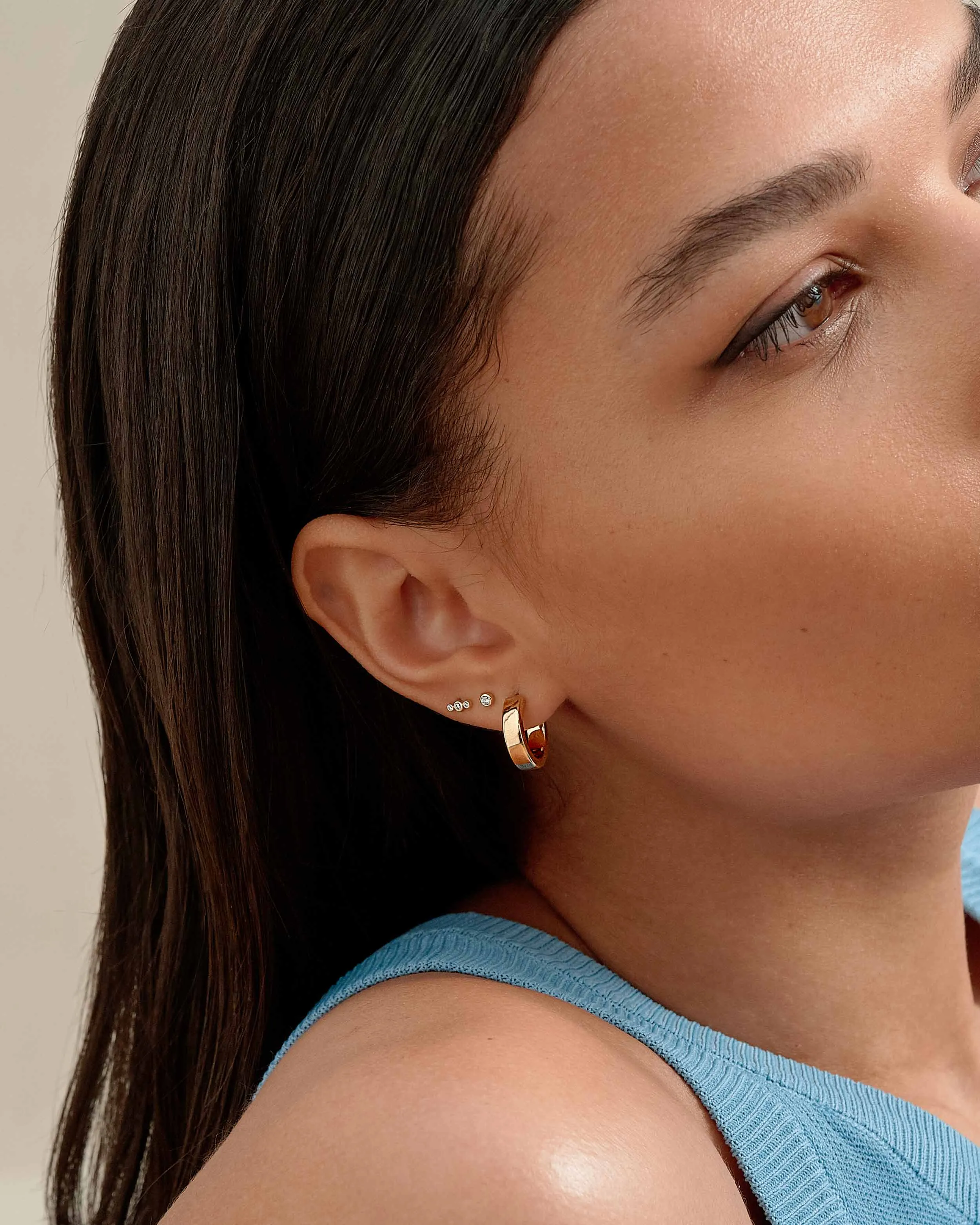 Small Everyday Hoops - Gold