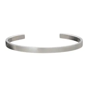 Smooth Brushed Stainless Steel Bracelet
