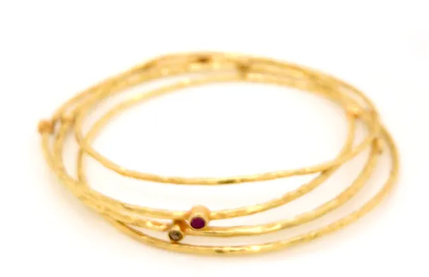 Stacking Rose-cut Bangle 11