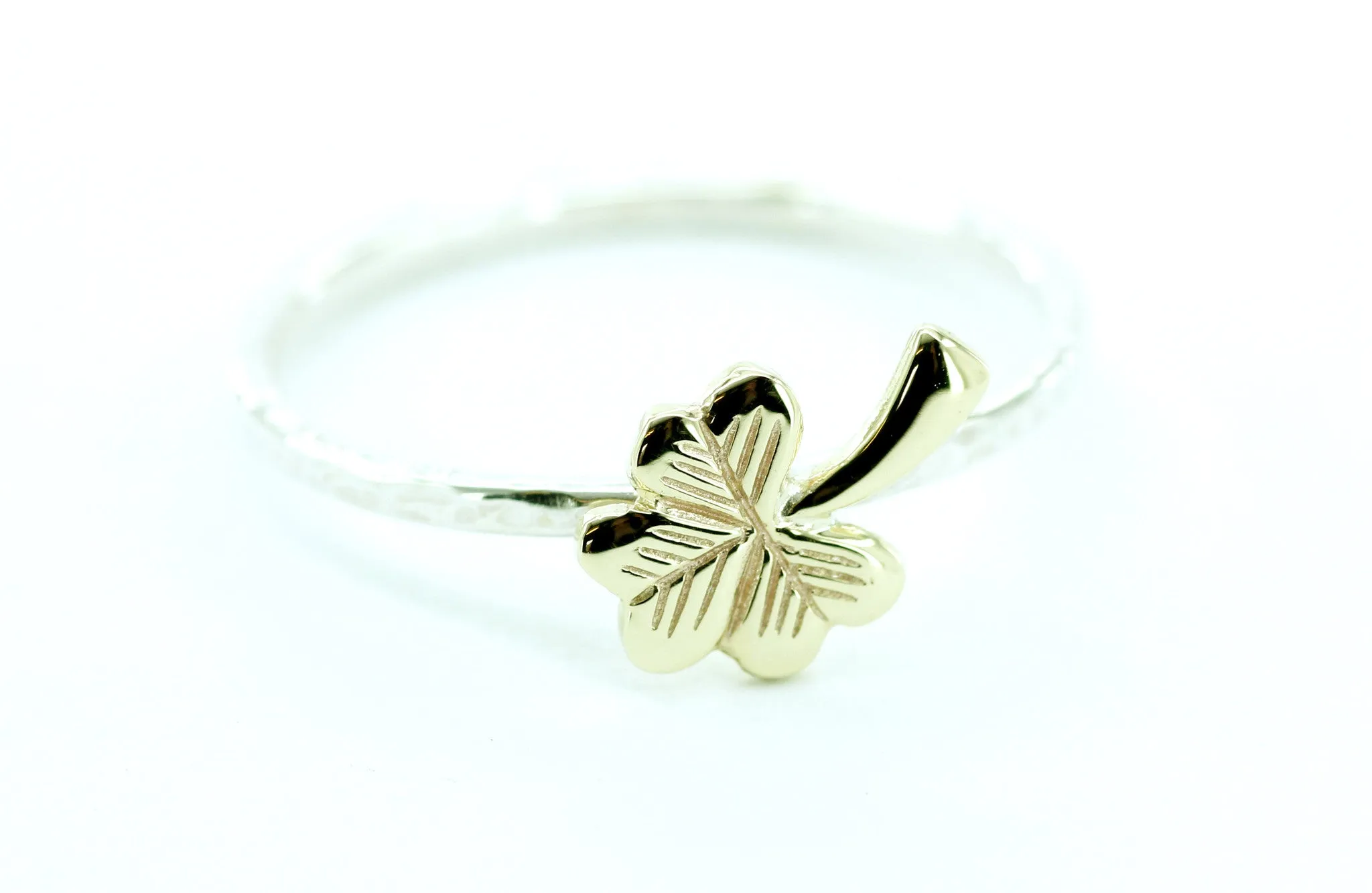 Sterling Silver Beaten Stacking Bangles, 14ct Gold Symbols