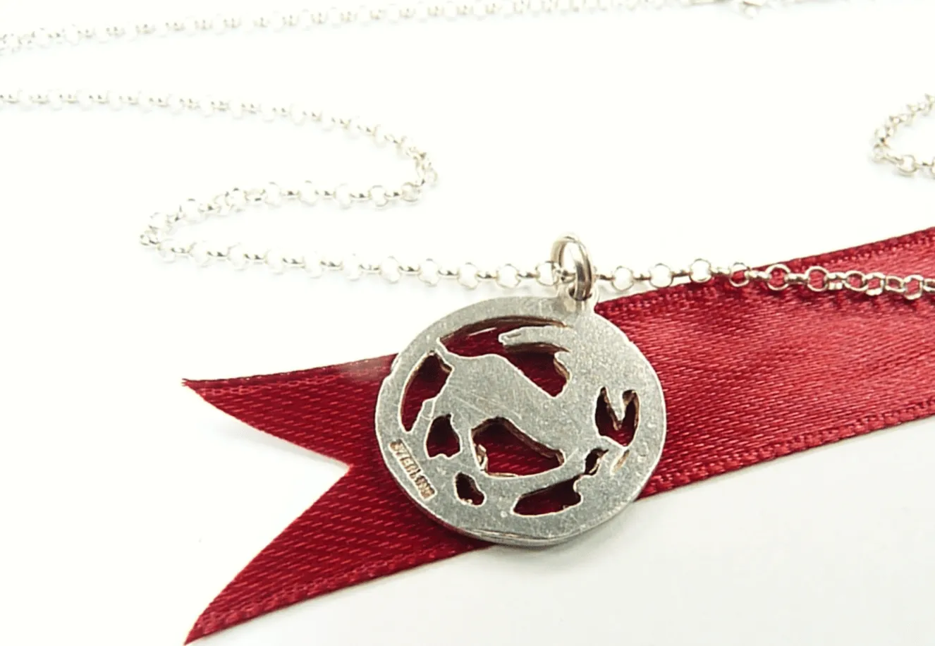 Sterling Silver Capricorn Pendant With Sterling 18 Inch Necklace