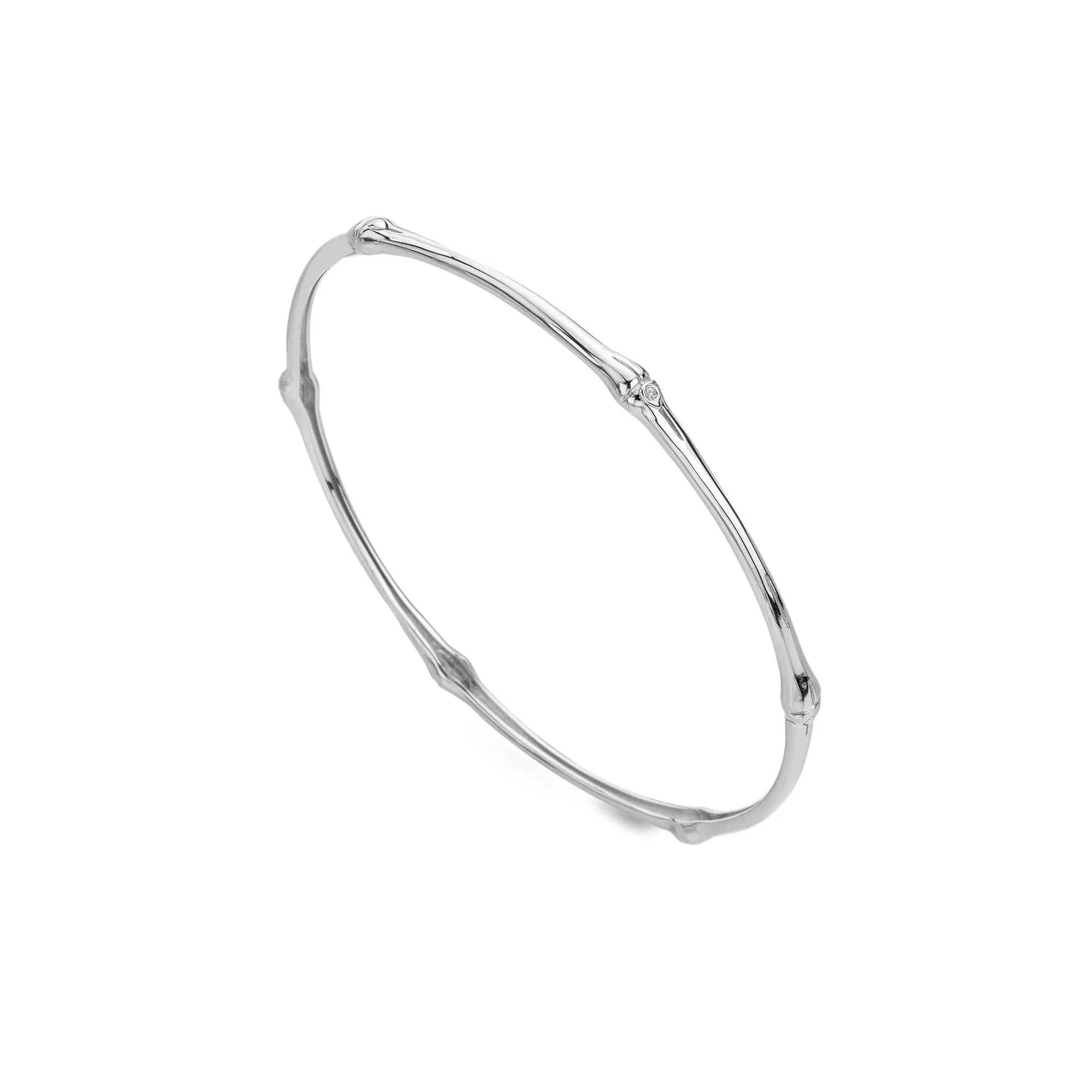 Sterling Silver HD X TG Bamboo Bangle DC200