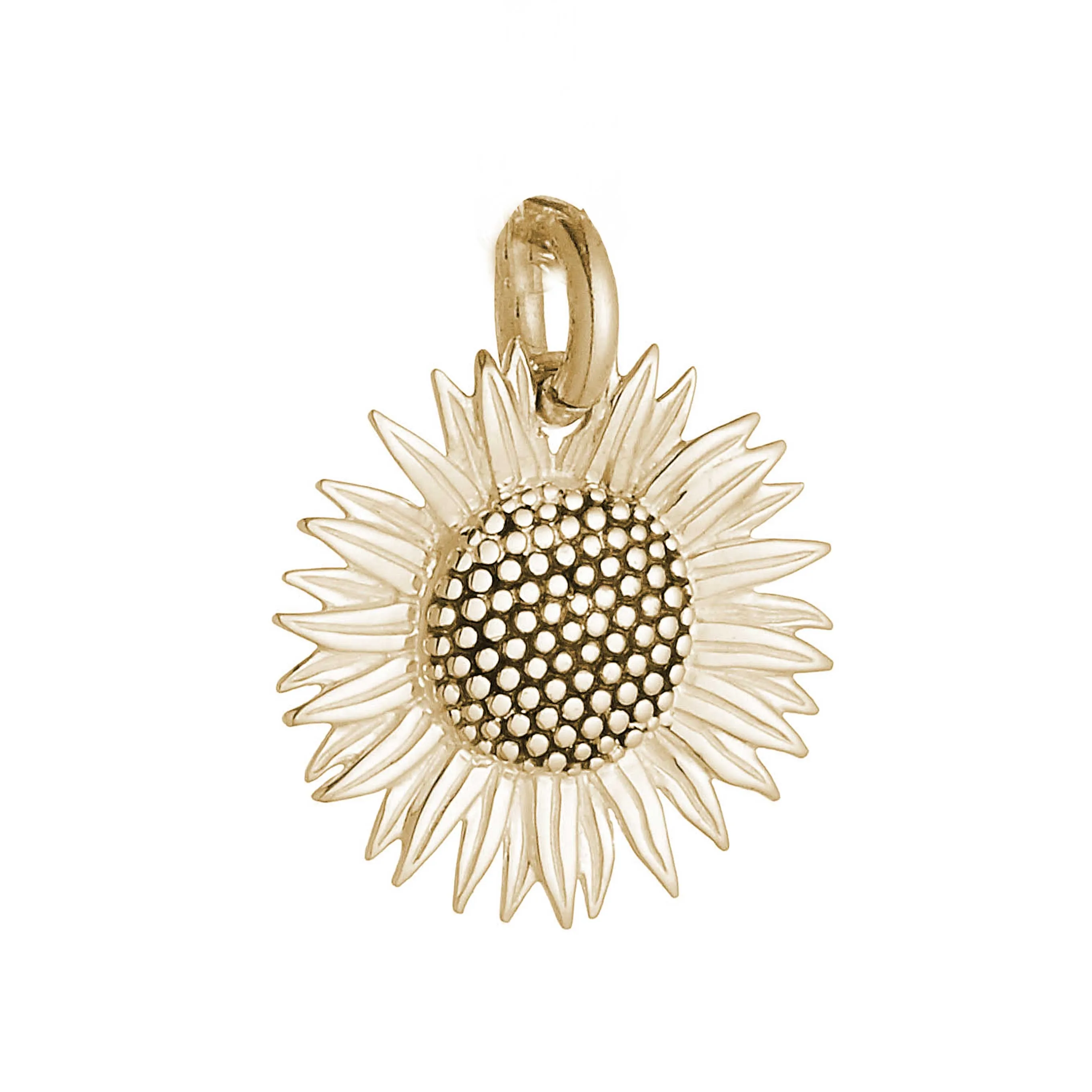 Sunflower Gold Charm