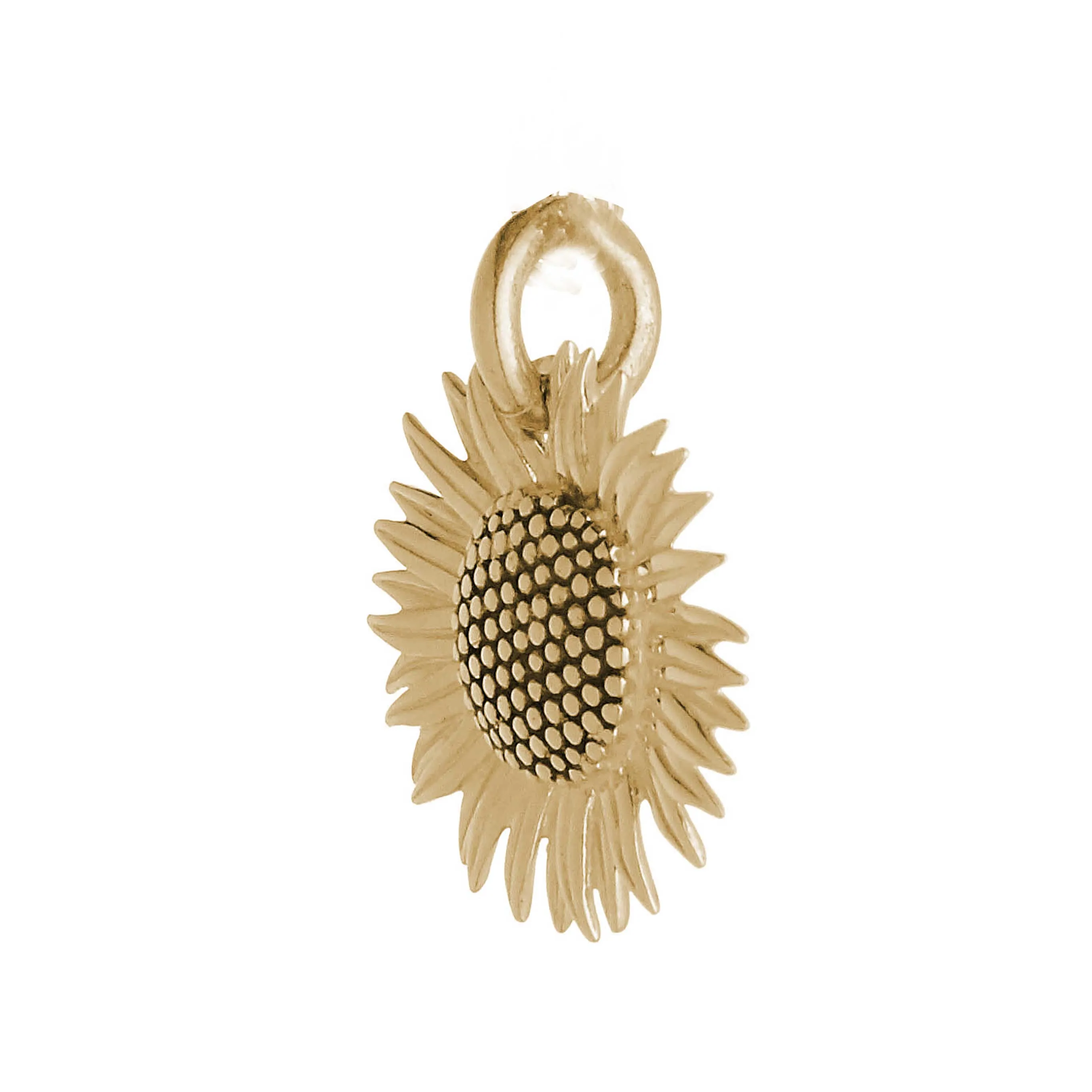 Sunflower Gold Charm