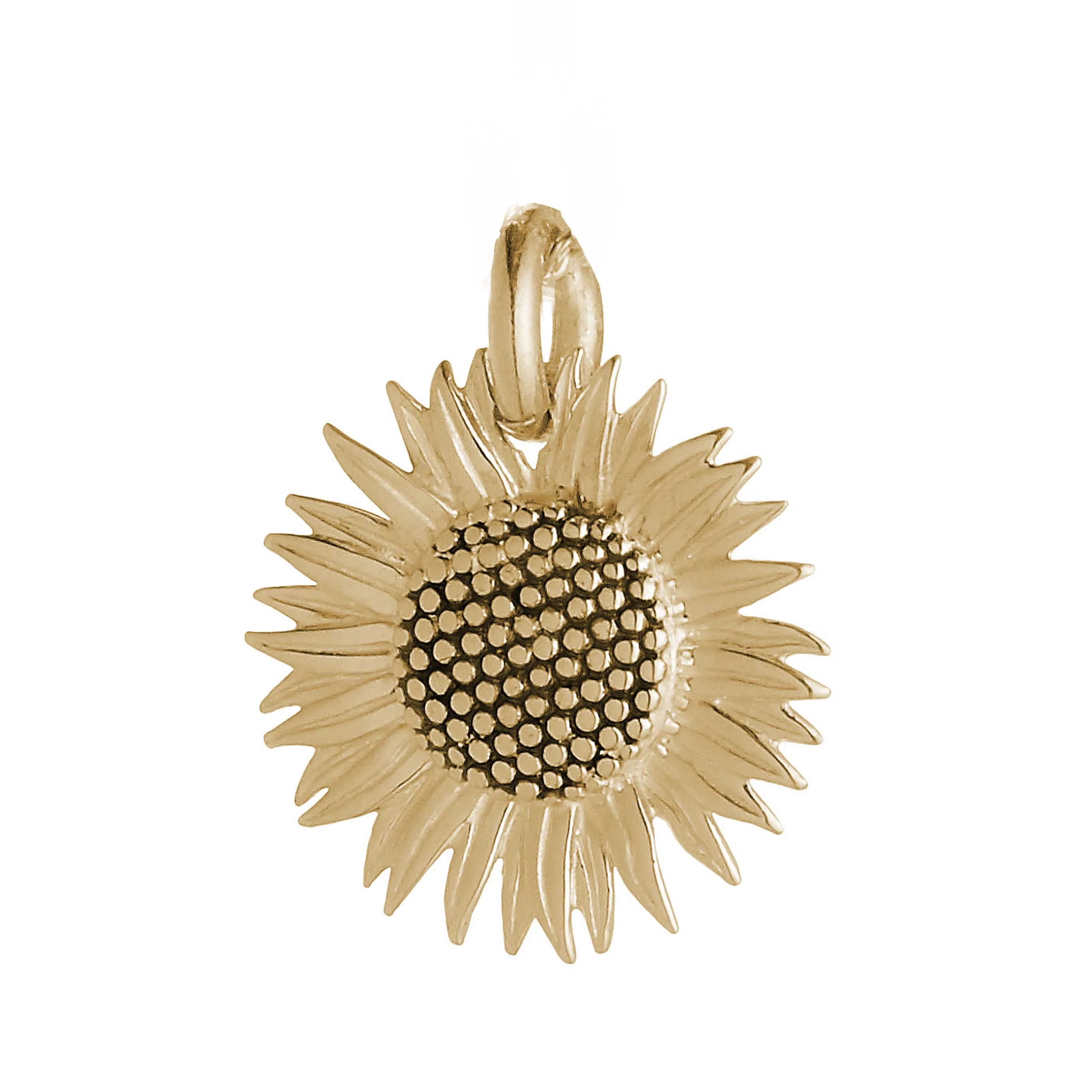 Sunflower Gold Charm