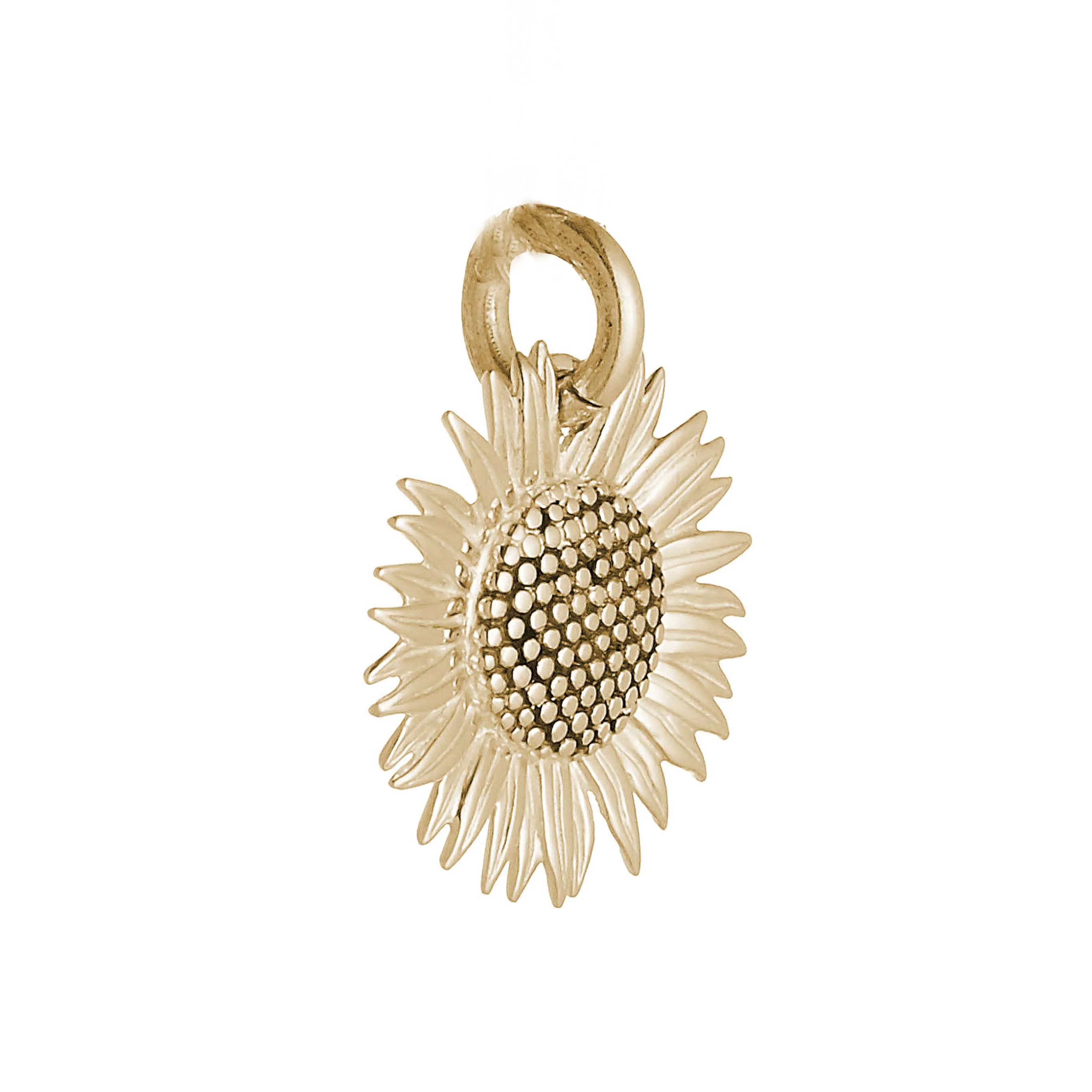 Sunflower Gold Charm