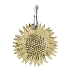 Sunflower Gold Charm