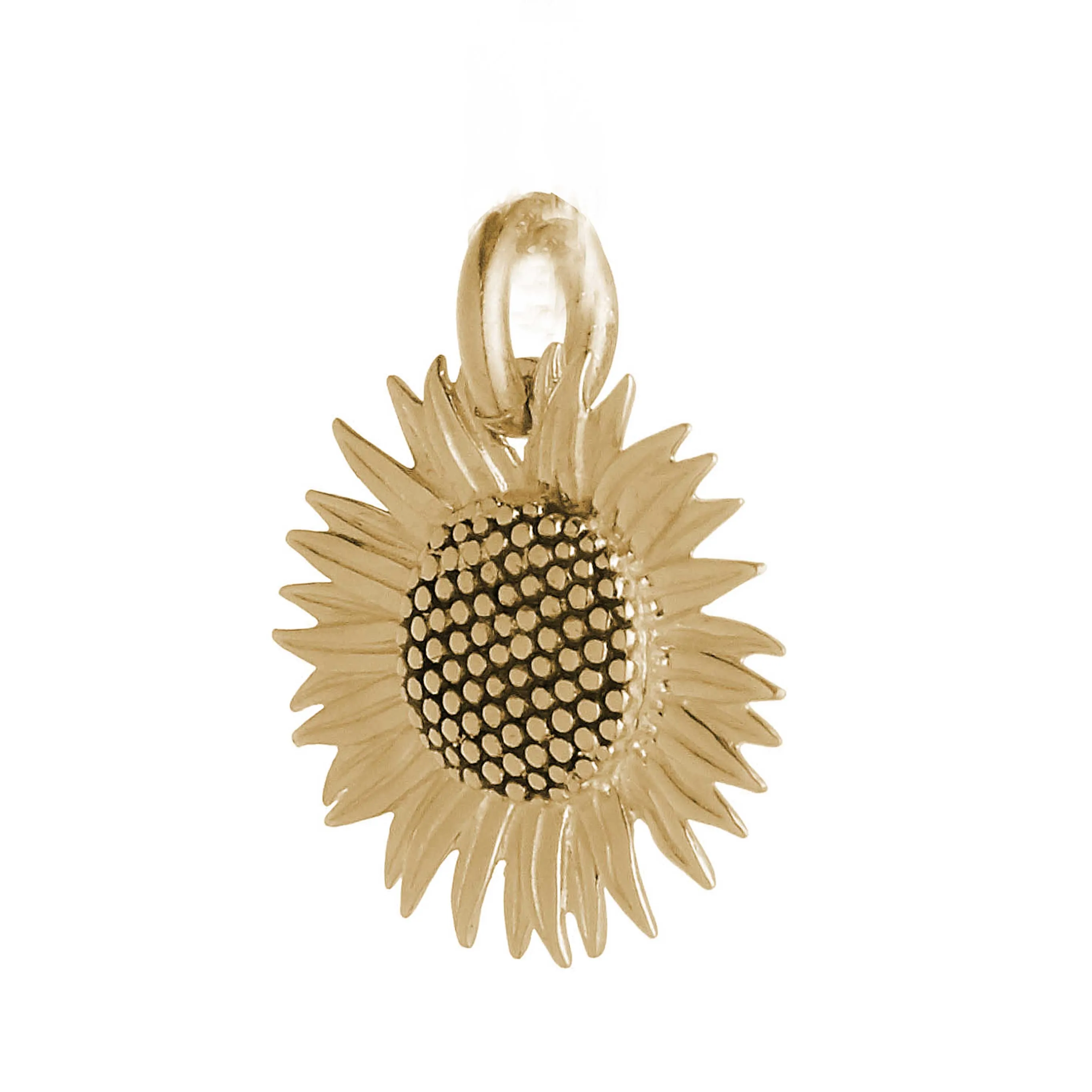 Sunflower Gold Charm