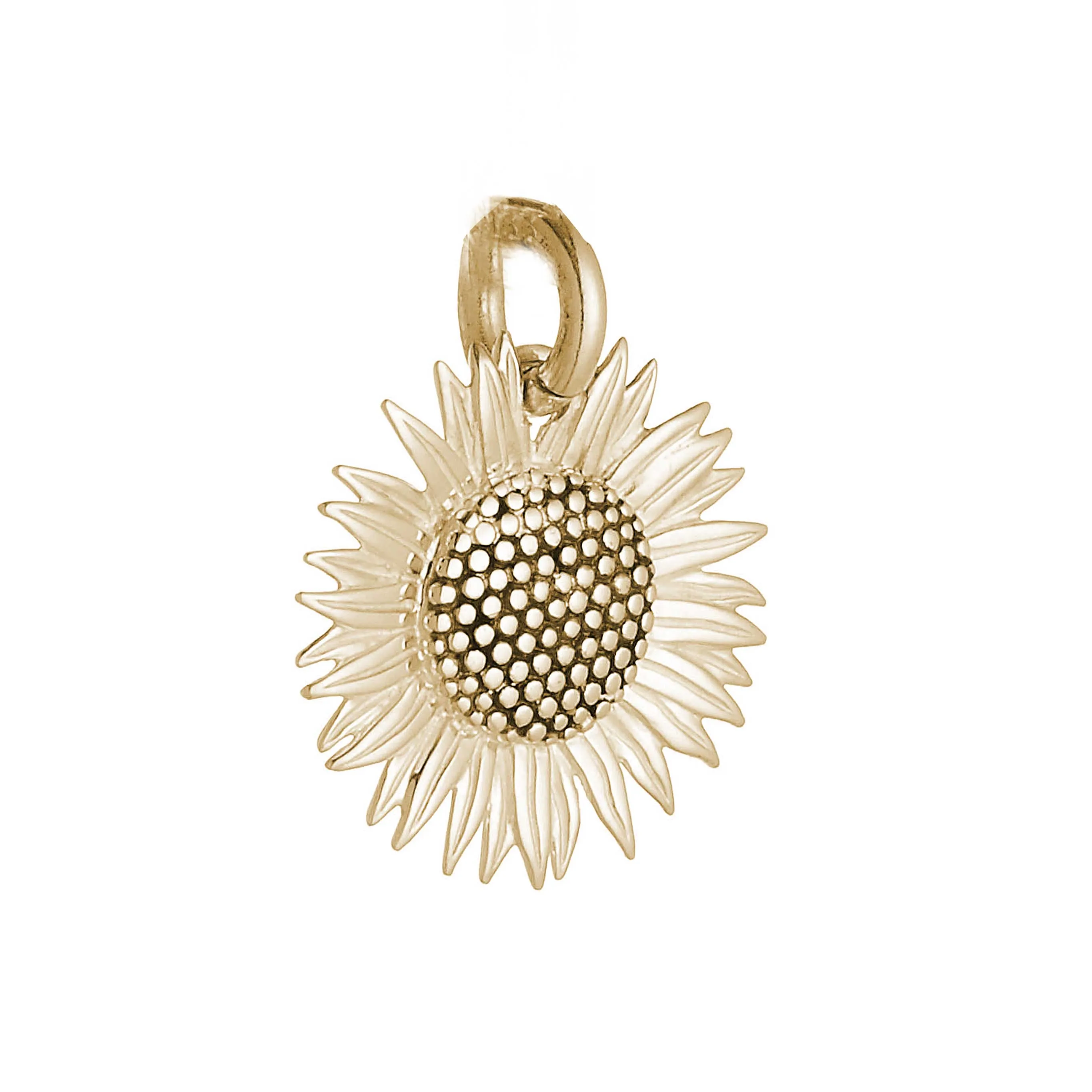 Sunflower Gold Charm