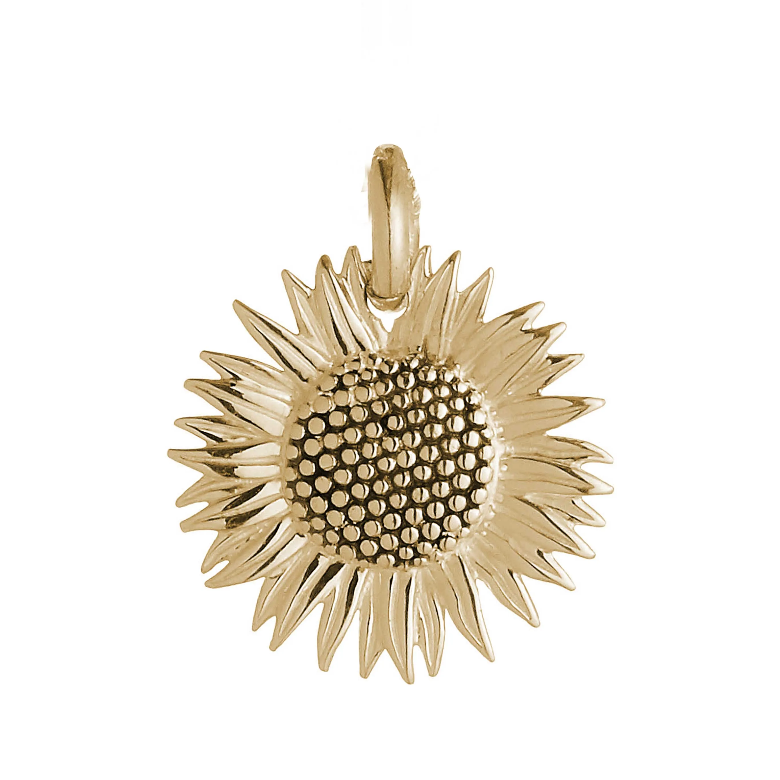Sunflower Gold Charm