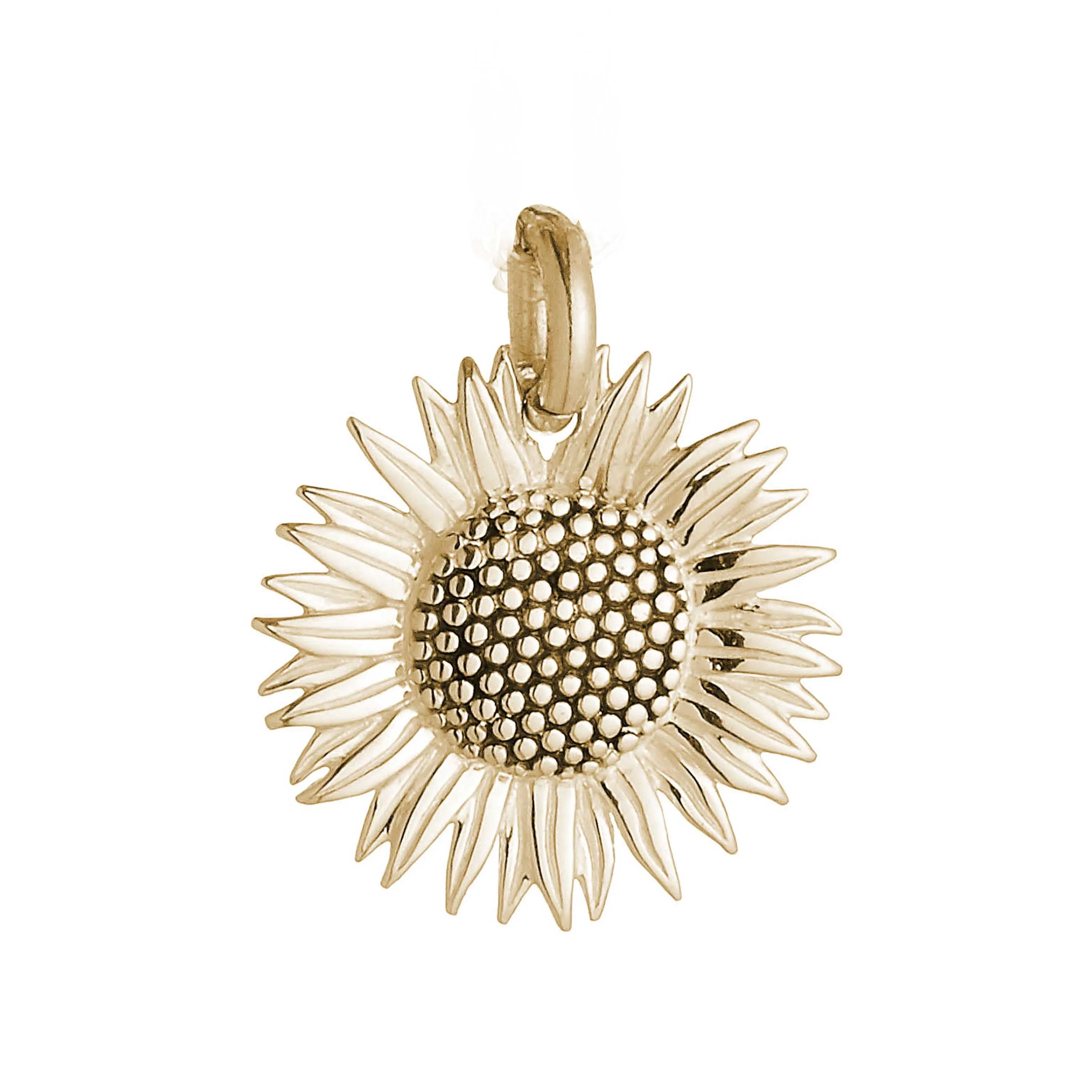 Sunflower Gold Charm