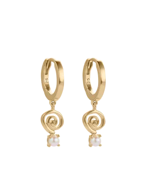 SWEET ESCAPE HOOPS (18K GOLD PLATED)