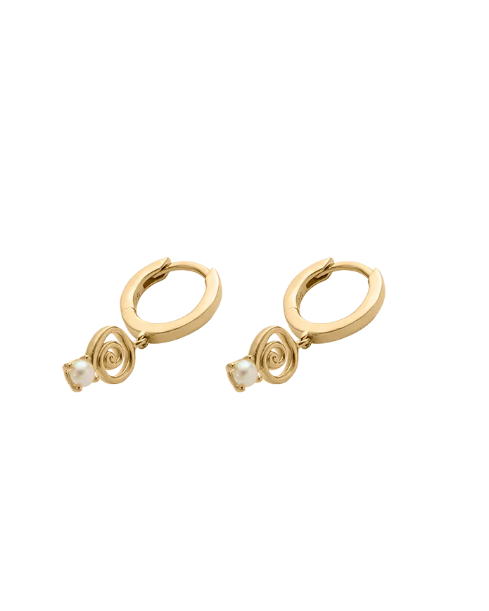 SWEET ESCAPE HOOPS (18K GOLD PLATED)