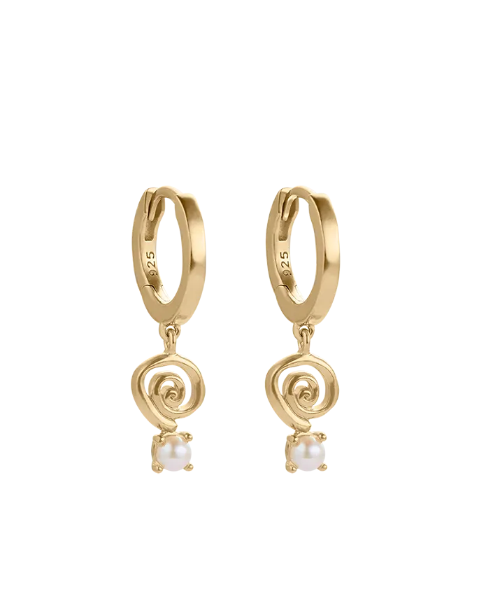 SWEET ESCAPE HOOPS (18K GOLD PLATED)