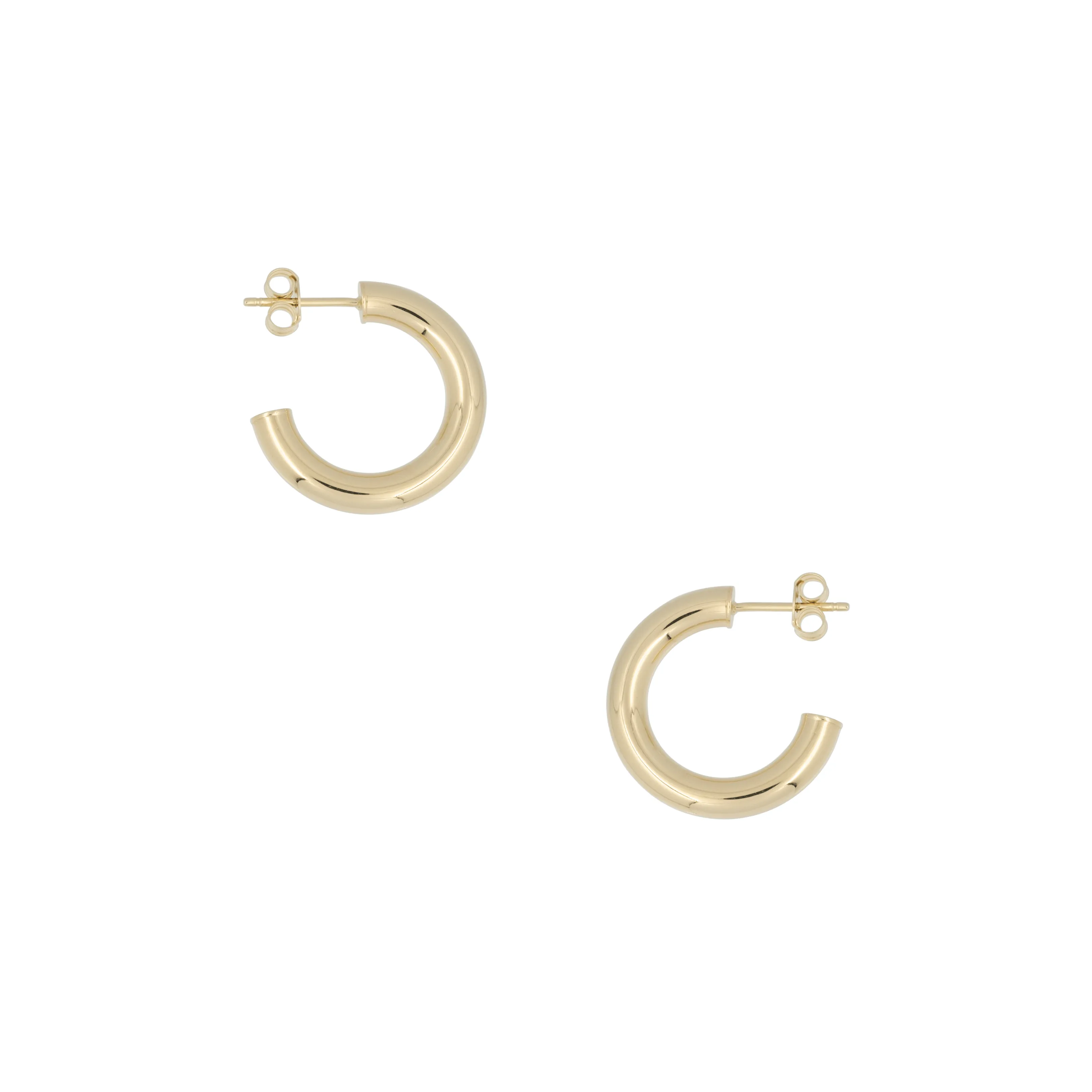 THE 14K 4MM TUBE HOOPS