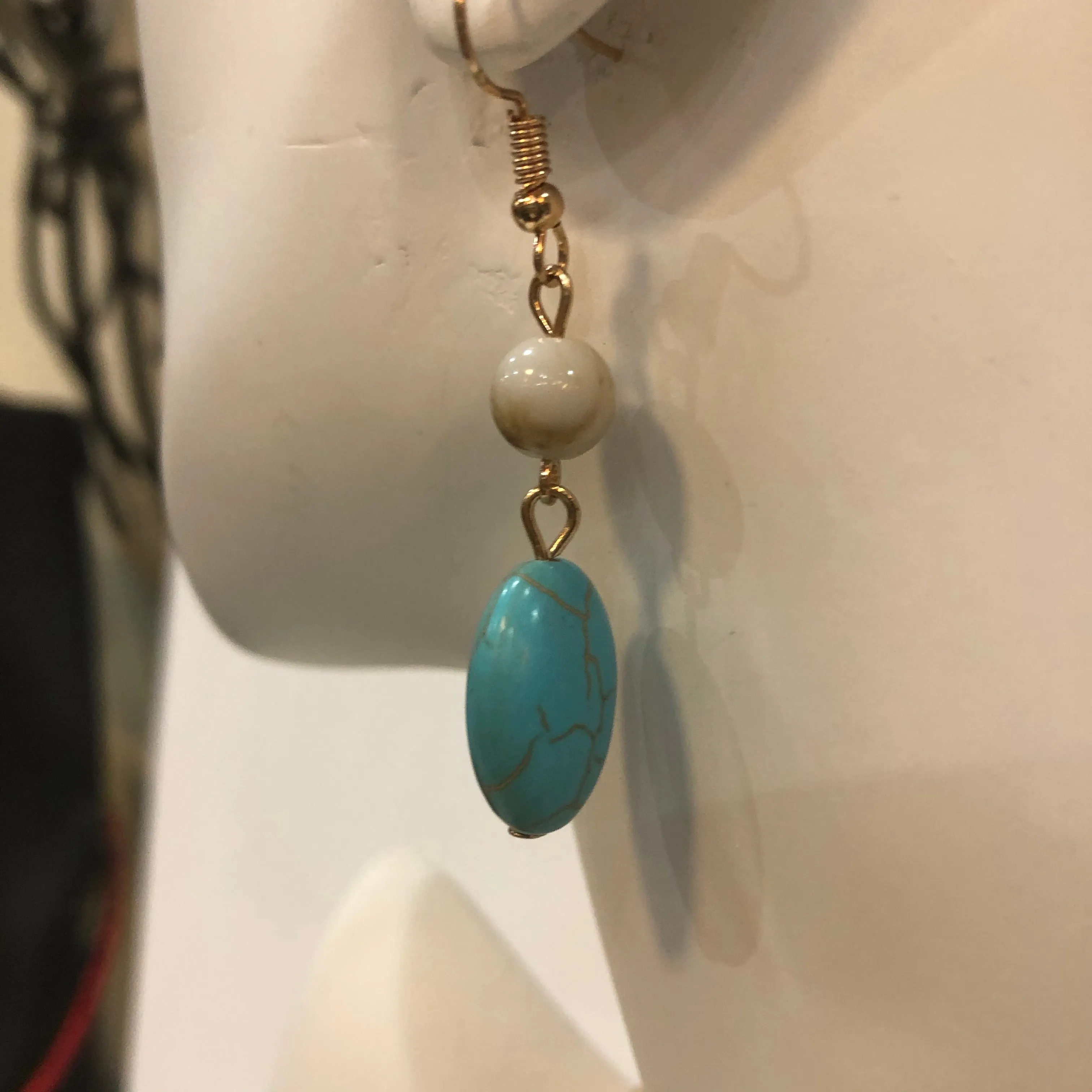 Turquoise Beaded Necklace Set