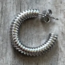 Twisted Treasures Mini Coil Hoop Earrings