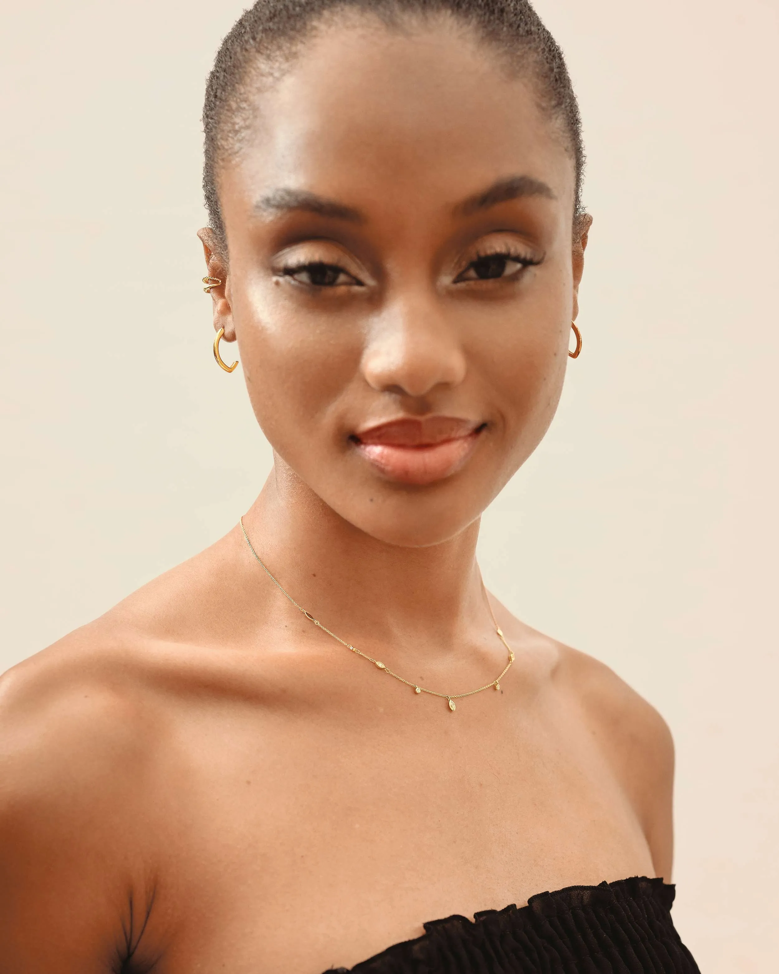 Victoria Gold Hoop Earrings