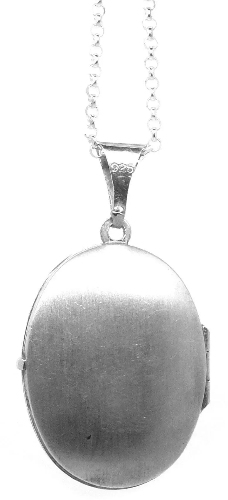 Vintage 1970s Etched Sterling Silver Locket
