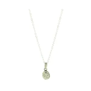 Vintage 1970s Mini Sterling Silver Locket Necklace