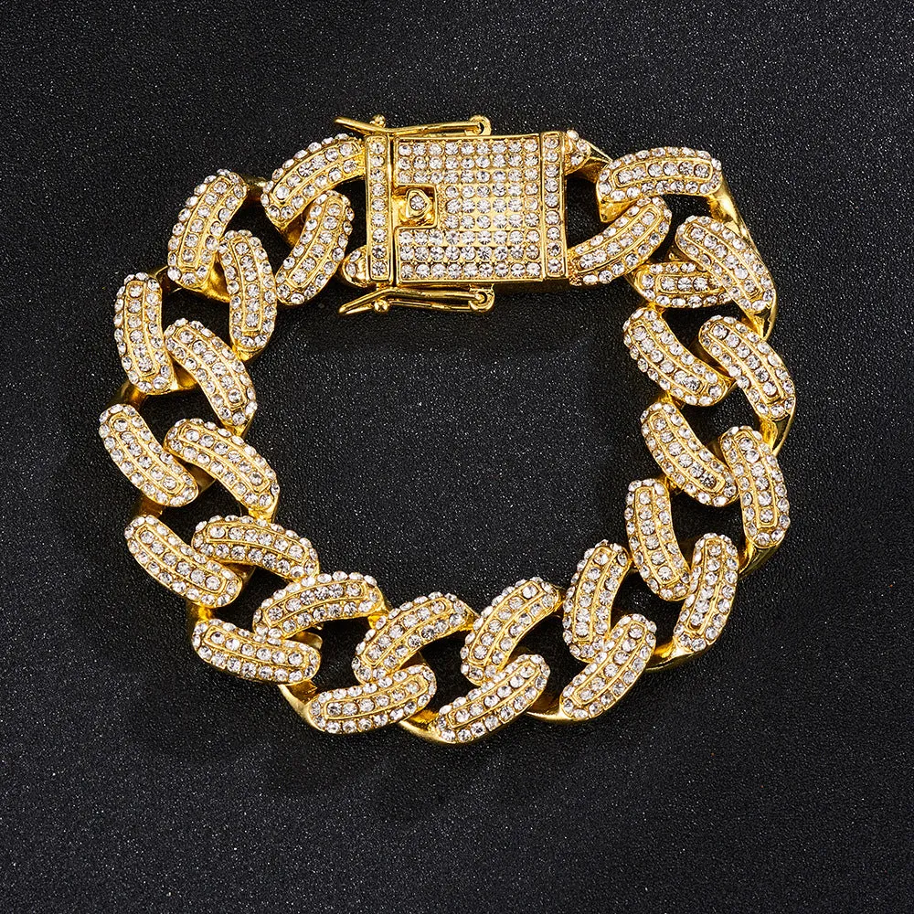 Wholesale Hip Hop 19mm Bold Alloy Necklaces
