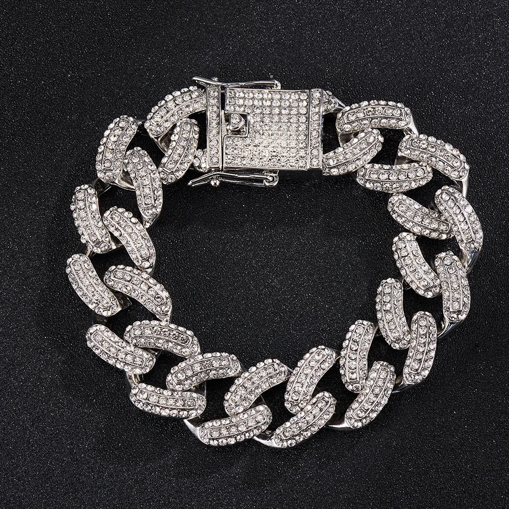 Wholesale Hip Hop 19mm Bold Alloy Necklaces