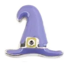 Witch Conical Hat Halloween Floating Charm